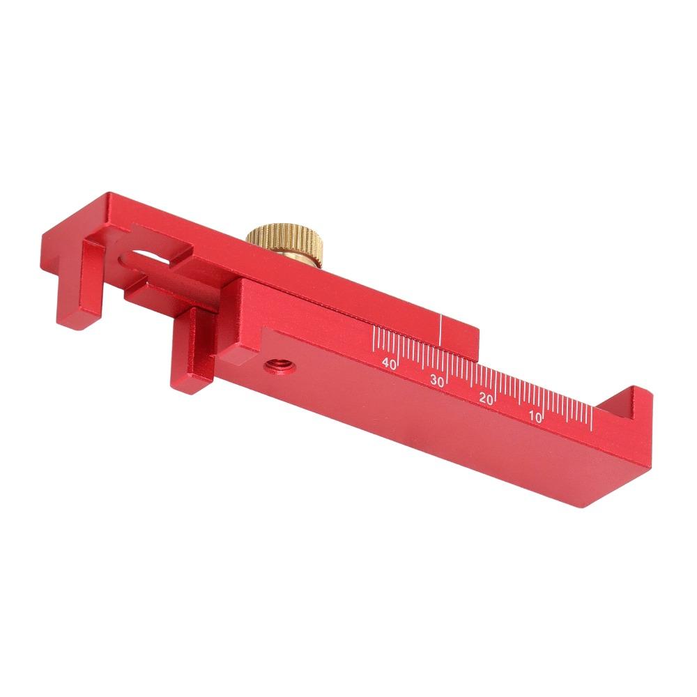 Aluminium Alloy Mini Gaps Gauge Lockable Design Wide Measuring Range 5-40mm Depth Measuring Ruler Sawtooth Ruler