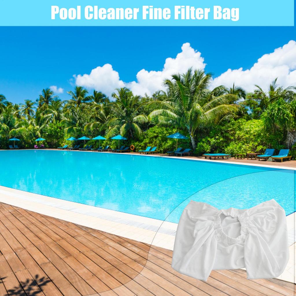Pool-Saugerbeutel Ersatz Wiederverwendbar Feines Netz Baumwollfilterbeutel Ersatz Waschbar Feines Netz Filter Ersatzbeutel Pool Spa