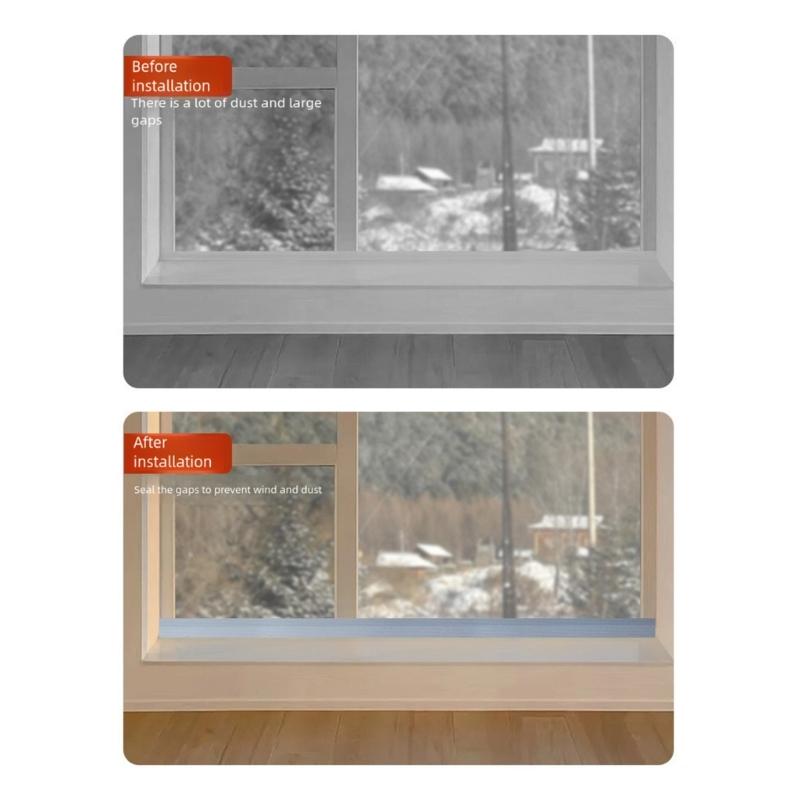 2PCS Auto Adhesive Foams Weatherstrip Tape Strong Foams Insulation Tape 10 Meter for Door Window Water Wind Barrier