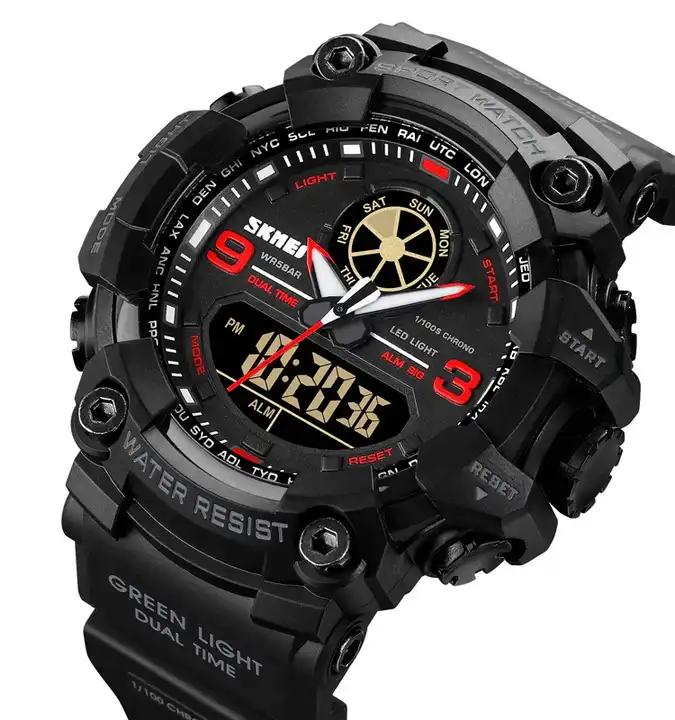Hot Selling Model 1818 Skmei Digital Watch Dual Time 5atm Customized Personalized Fashion Silicone Straps Watch