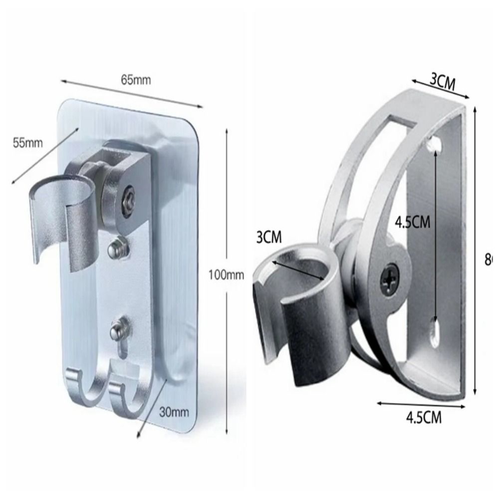 Strong Adhesive Backing Punch-Free Shower Head Bracket Handheld Sprayer Holder  Shower Upgrades