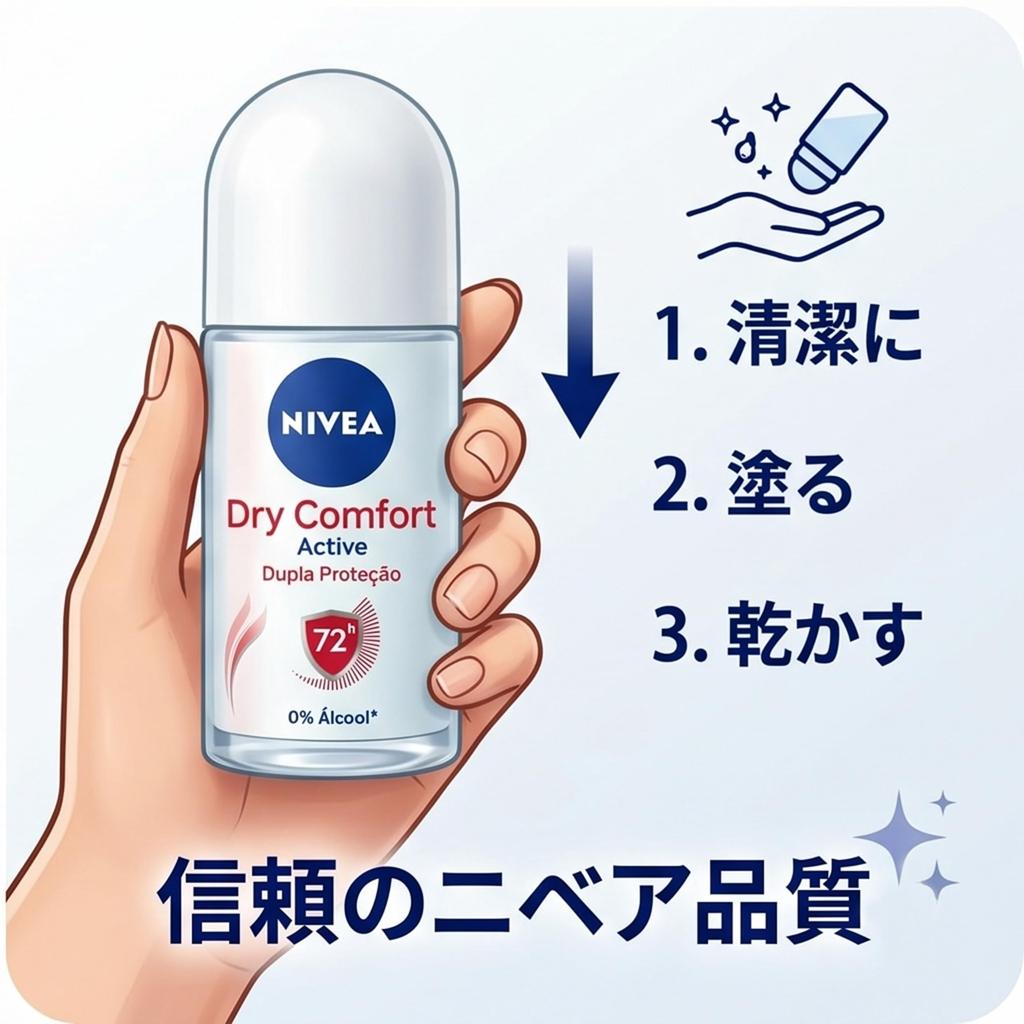Nivea Dry Comfort Antiperspirant Deodorant for 50ml from Roll-On Women, [Shipped overseas]