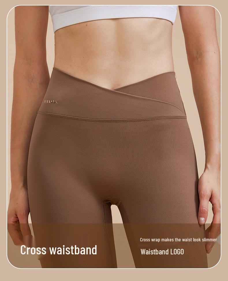 Nude Feeling High-Waisted Quick-Dry Yoga Pants with Tummy Control & Seamless Design for Sports & Fitness