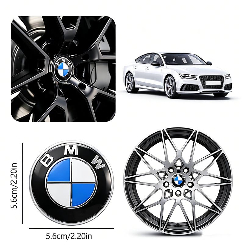 For BMW E84 24pcs Car Wheel Center Hub Cap Badge Logo Motorcycle Sticker For BMW M E84 E87 X5 E70 F25 E90 E91 F01 F02 E60 E61 F10 F15 F30 M3
