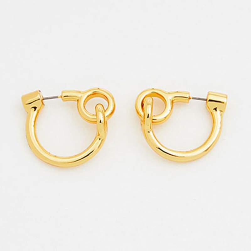 viollina Double Link Hoops_Gold