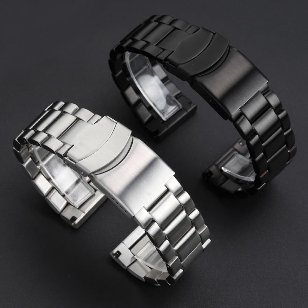 Sibehill Replacement Stainless Steel Watch Band for Luminox 22mm and 23mm Watches with Adjustment Tool