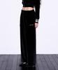 Iwaiial Hotfix Velvet 2Way Jogger Pants - Black