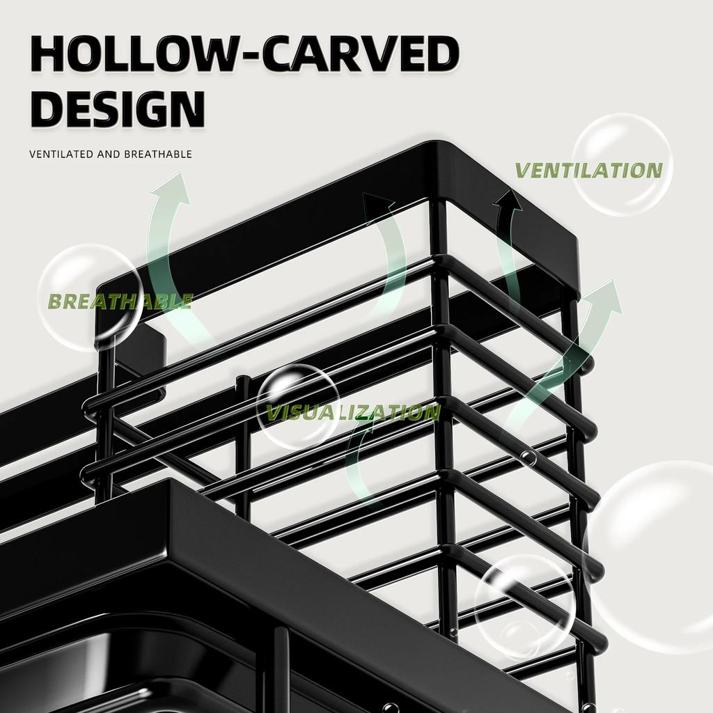 Kitchen Faucet Sponge holder,Dishwashing Brush, Scouring Pad Storage Rack,rag rack,Storage Rack Above the Sink