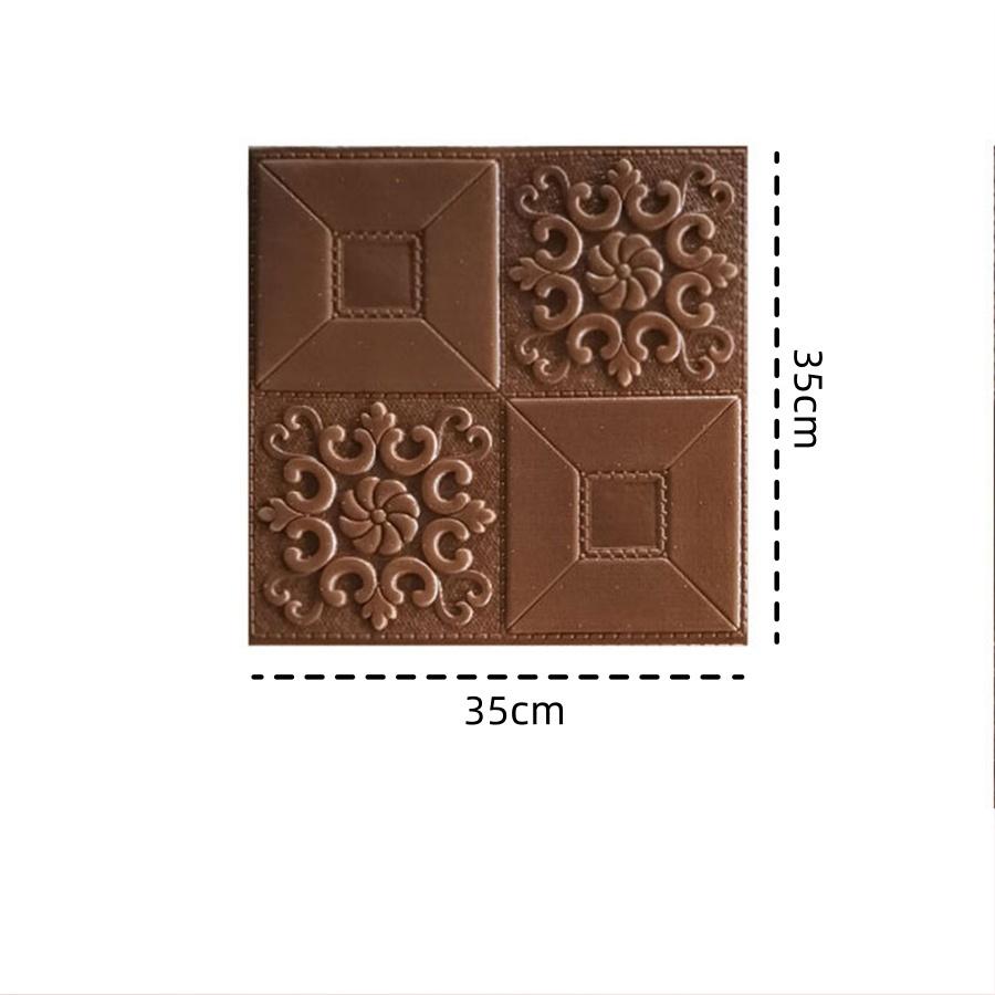 

5/10Pcs Self-adhesive Foam Panel 3D Wall Sticker Waterproof Ceiling Sticker Wallpaper DIY TV Background Bedroom Home Decoration 5pcs 35cmx35cmx5mm