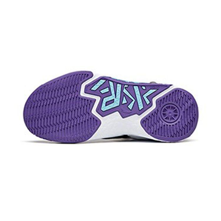 Anta Kids Cement Nemesis Velcro Non-Slip Shock Absorbing Wear-Resistant Breathable Mid-Top Basketball Shoes Kids Basketball Shoes A312131153A-3