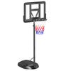 Höhenverstellbares Basketballsystem, Freistehender Basketballkorb und Ständer mit Rädern, 167-228cm