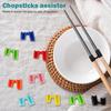 10PCS Reble Chopstick Helpers, Multicolored Training Chopsticks for Adults - Beginner's Essential Tool to Mastering Chinese, Japanese, Korean Food