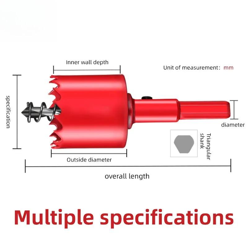 Hole Saws Drilling for Wood Plastic PVC Thin Sheet Aluminum Alloy 16mm-100mm DIY Woodworking Forester Bit Metal Cutting