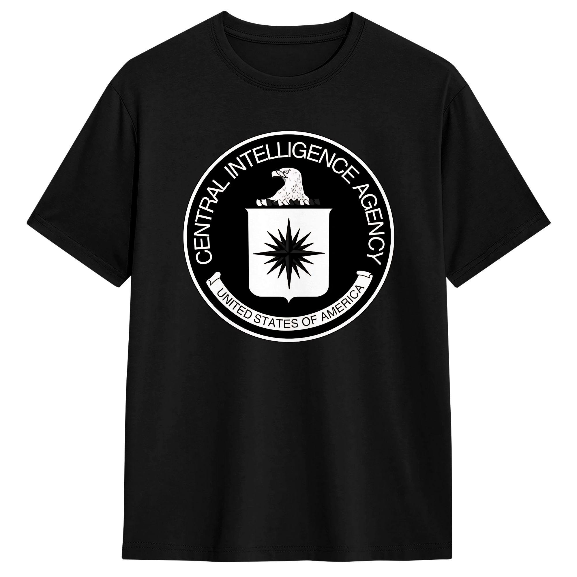 

Central Intelligence Agency CIA T Shirt Summer Cotton T-Shirts For Male Leisure Design Tee Shirt Short-Sleeve Y2K Casual Tees 5XL різнокольоровий