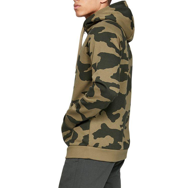 Under Armour Sweatshirts Men's Post Station Green Hooded Moderate Cardigan 1329748-331