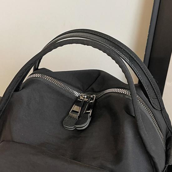 Women Casual Crossbody Bag Zippered Handbag with Adjustable Shoulder Strap Purse with Top Handle for Commuting Running Errands