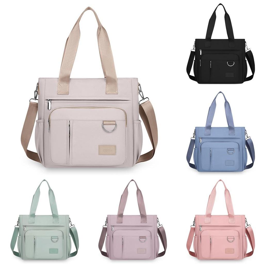 Nylon Bag For Women With Multiple Pockets And Zipper Closure For Daily Use