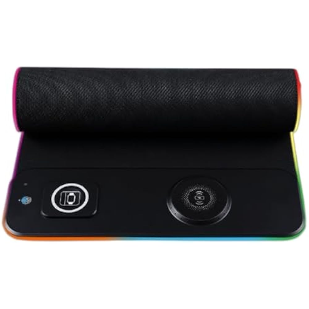 Large color gamepad power mat expansion key set pad with 15W charging for cell phones, headphones...