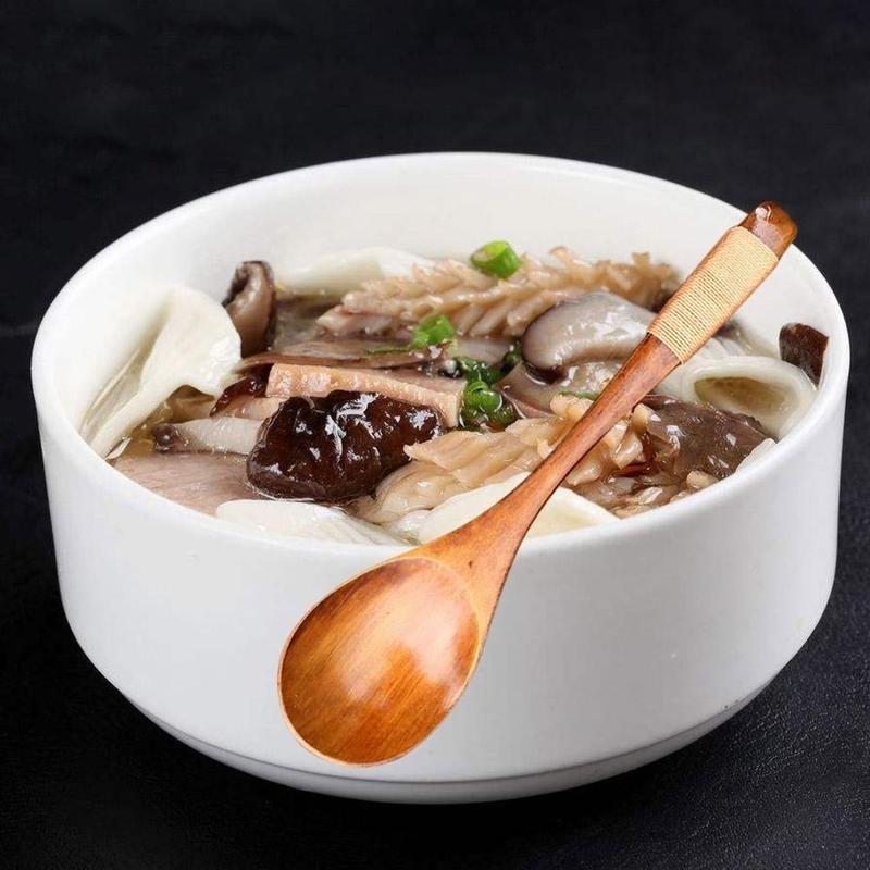 Wooden Spoons Large Long Handled Spoon Kids Spoon Wood Rice Soup Dessert Spoo