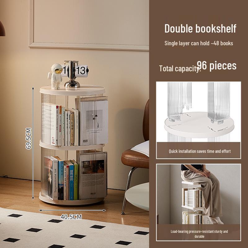 360° Rotating Children's Bookshelf - Large Capacity Multi-Layer Floor-Standing Storage for Living Room