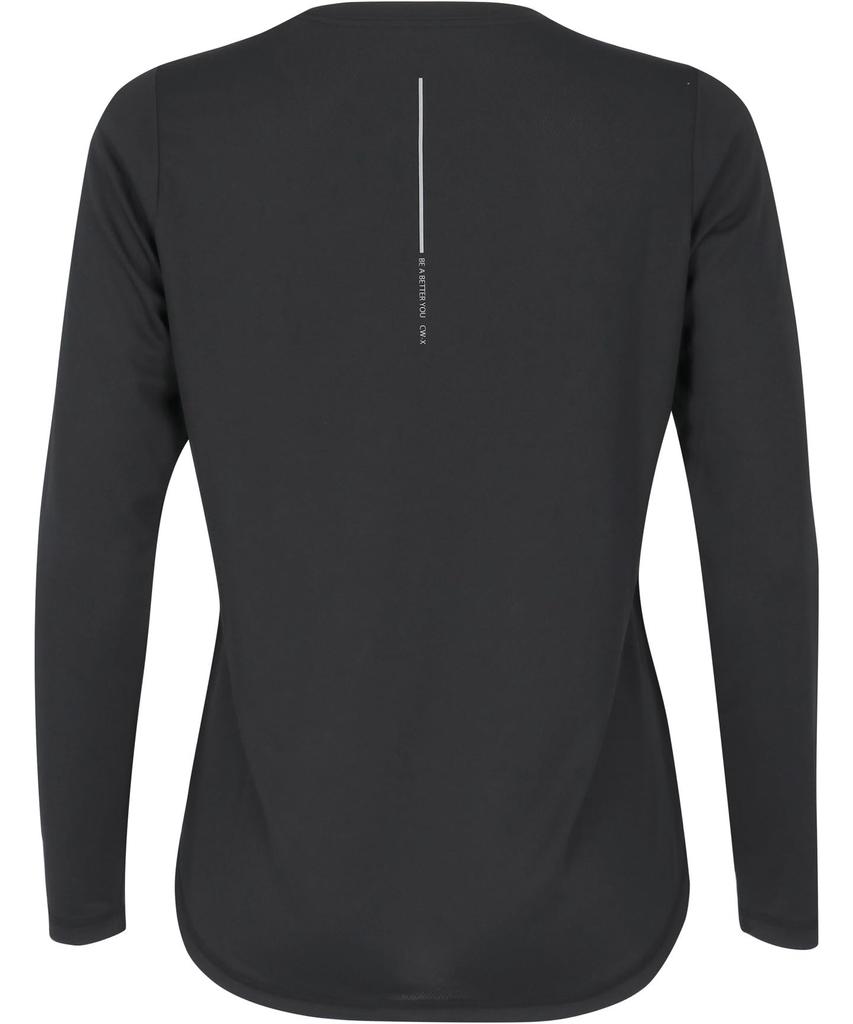 Lightweight Running Long Size Medium CW-X/Wacoal Women's Shirt, Sleeve, U-Neck, Moisture-Wicking, Quick-Drying, DLY159, Women's, BL,