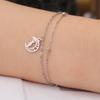 LIKGREAT Classic Crescent Triple Moon Goddess Bracelets Stainless Steel Wicca Hecate Fertility Amulet Jewelry Lucky Women Gifts