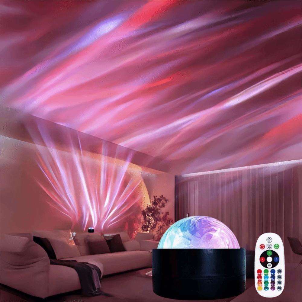 Color-changing Moon Galaxy Projector Light USB Plug-and-Play Flashing Light Effect RGB Projector Lamp Christmas Tree Mini