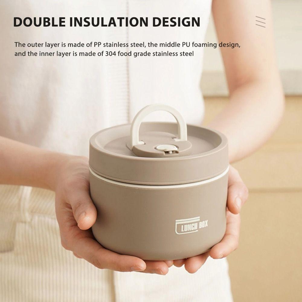 420/620ml Student Adult Travel Soup Container Food Flask Soup Heat Tool Thermal Insulated Lunch Box