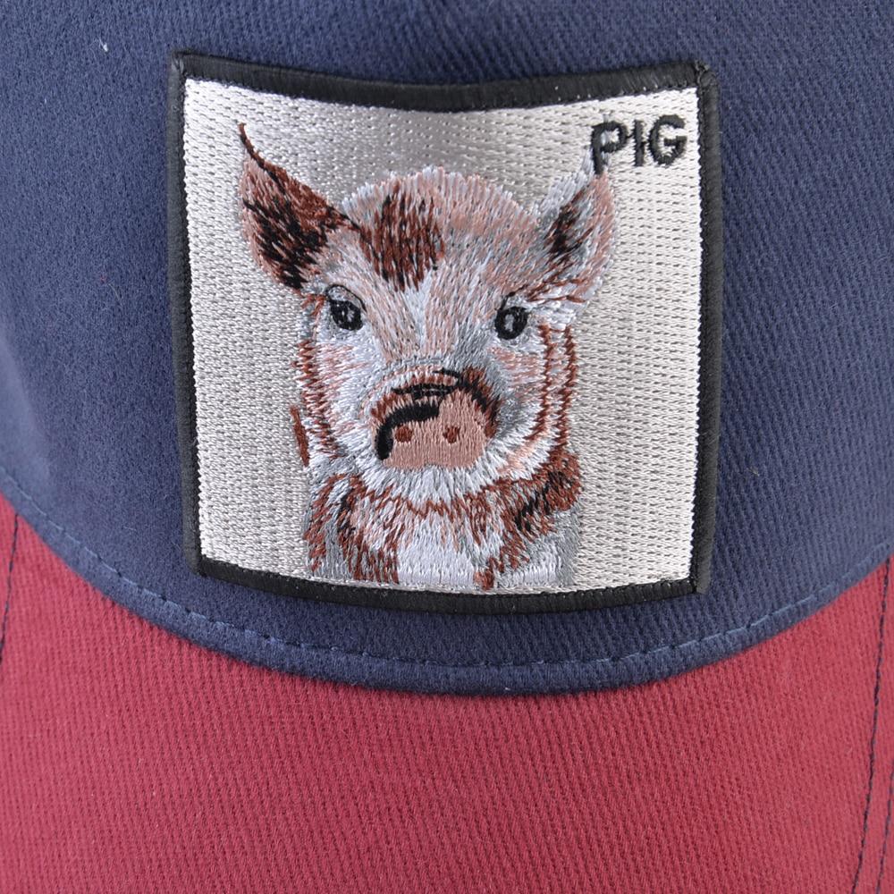 Snapback Baseball Cap For Men And Women Outdoor Mesh Visor Caps Unisex Hip Hop Trucker Bone Casquette With Pig Embroidery Patch