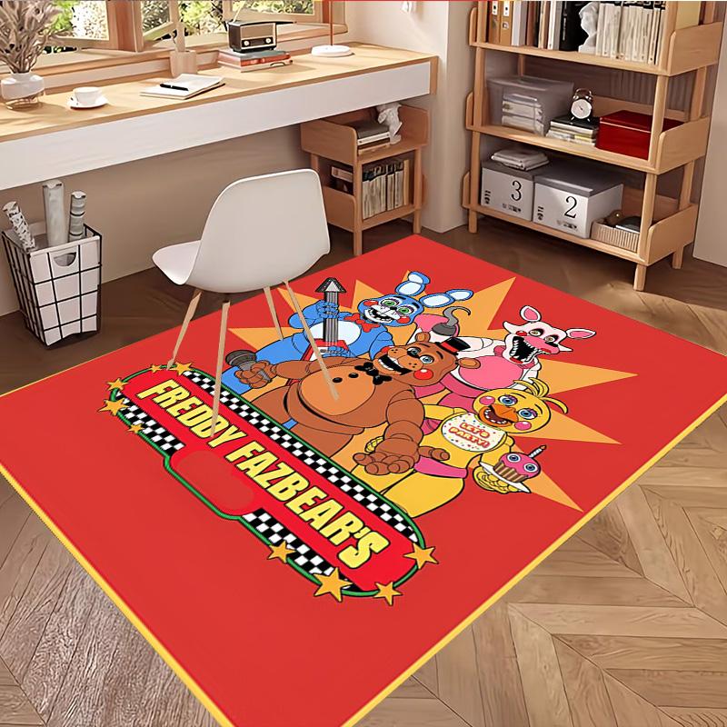 Tappeto Stampato Five Nights at Freddy's, Tappeto da Pavimento Lavabile, Per Ingresso, Stanza del Dormitorio, Lavanderia, Ufficio, Studio, Decorazione per la Casa, Regalo di Compleanno, Natale