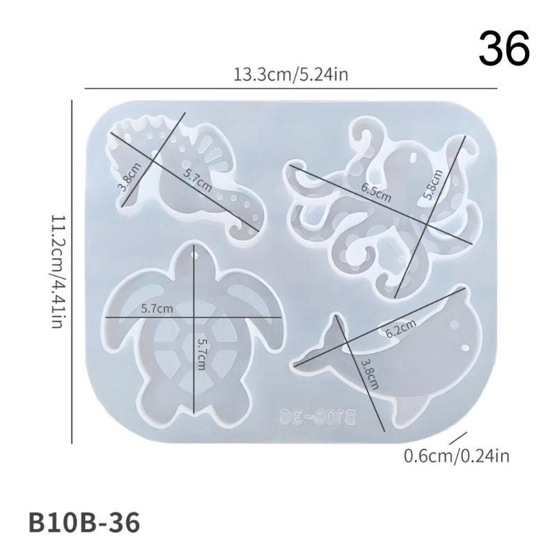 Elastic Marine Life Silicone Casting Mold Silicone Texture Suitable for Handmade Jewelry Supplies and Gift Making