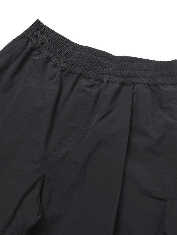 UCLA Unisex Full Elastic Waist Synthetic Fiber Wide Pants [Black](Ua3Lp82_39)