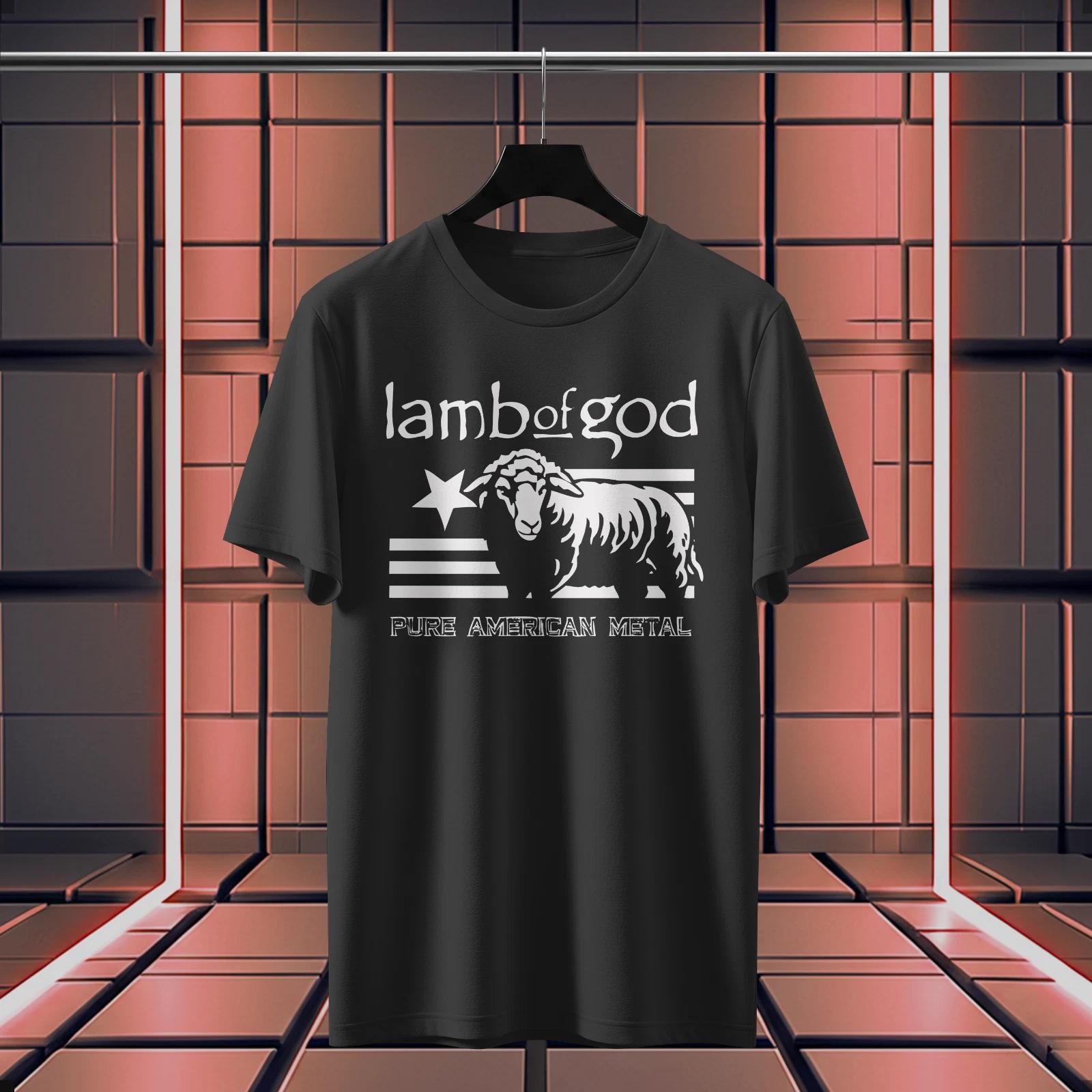 Lamb of God Flag logo funny T-Shirt Size S-5XL XXXXL