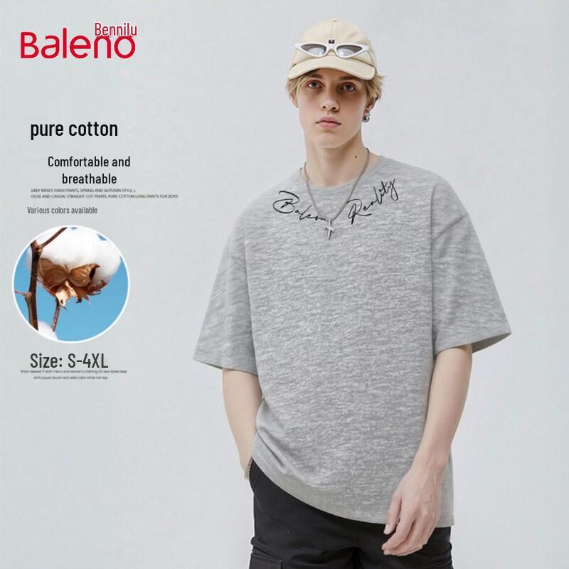 Baleno Men s Letter Print Short Sleeve T-Shirt XXXL