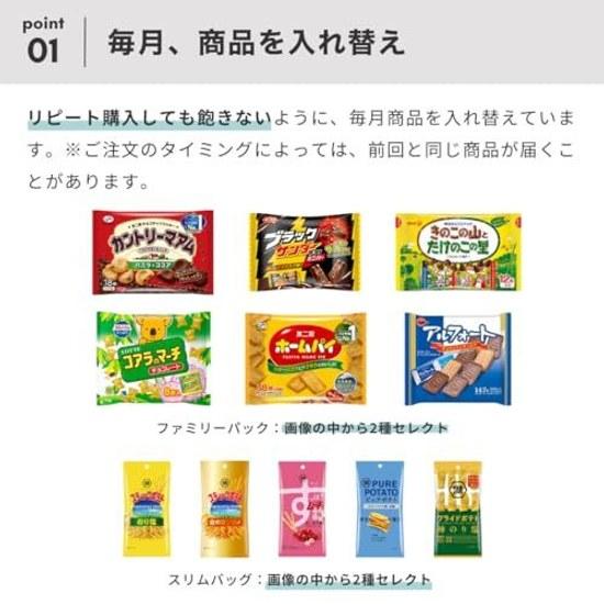 Tasting Set Snacks Assortment Famous Brands 12 Types Pieces (birthday Present Event Gift Party Commercial Use)