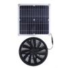 5V 10W Solar Panel Powered Fan Quite Operation Exhaust Ventilator Fan for Greenhouse RV Camping