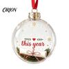 Fillable Christmas Ball Clear Acrylic Ball, DIY Transparent Ornament for Xmas Hanging Tree, Holiday, Wedding, Party, Home Decoration Lightweight