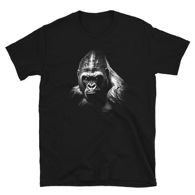 T-shirt Gorilla Silverback Re della Giungla - Design Audace per Amanti dell'Avventura