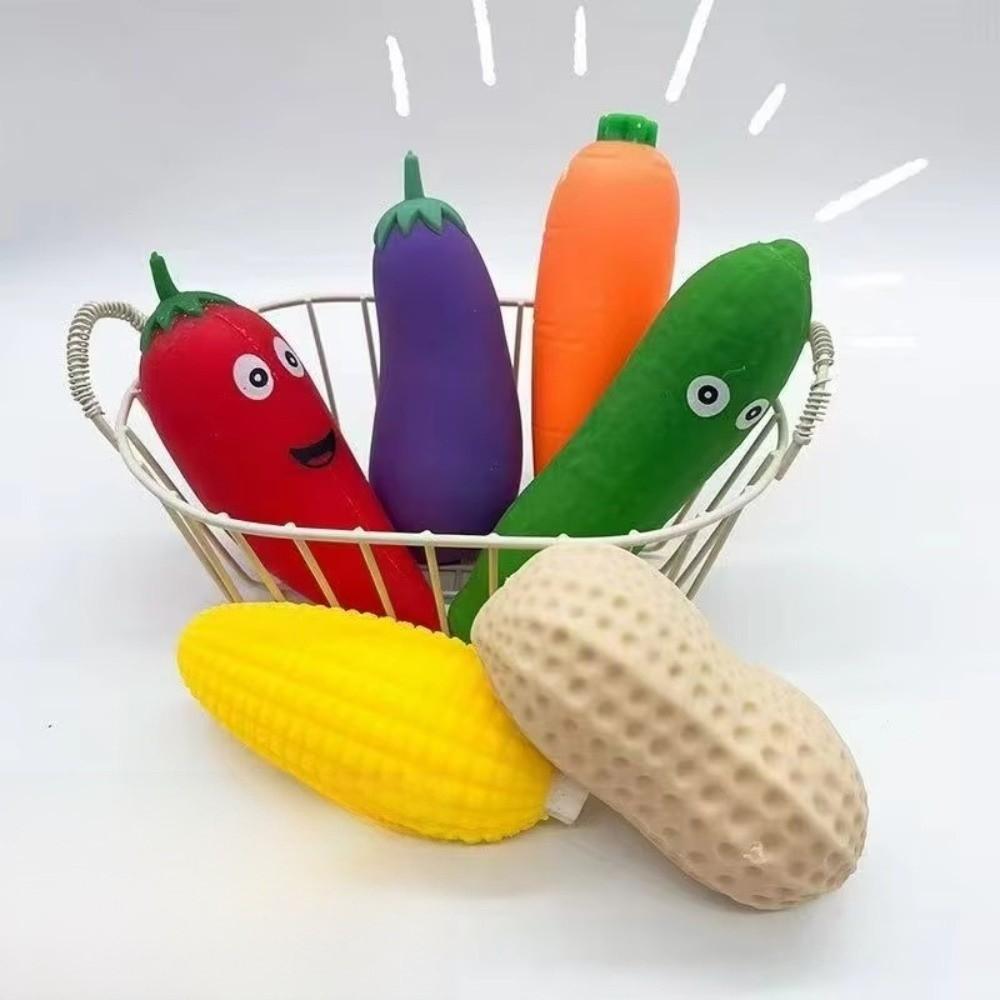 Stretchable Design Vegetable Squeeze Toys Stretchy Squeeze Ornaments for Stress Relief Use