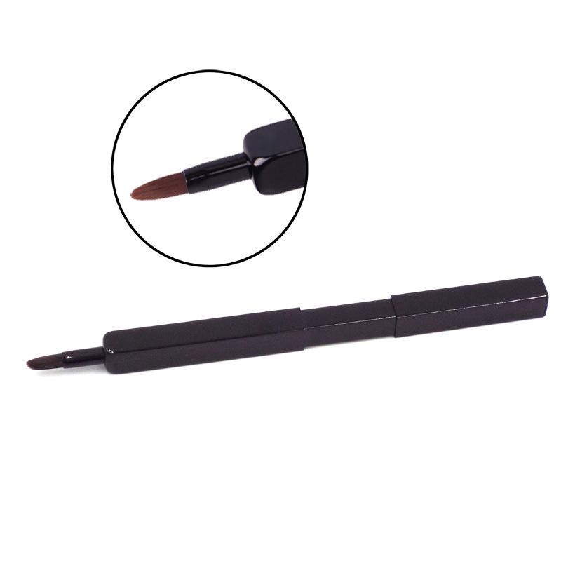 

Черная выдвижная кисть для губ с крышкой - Многофункциональная для помады, консилера, теней для век и блеска для губ. чёрный