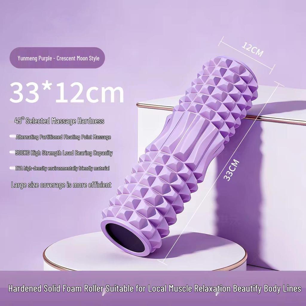 Crescent Foam Roller for Muscle Relaxation and Yoga