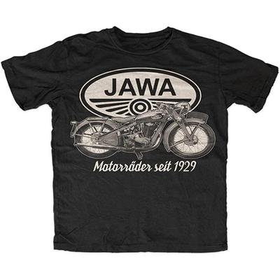 TAO JIN HUAN Jawa Černé Tričko Černá Motocykl Kult Ostalgie Motocykl Tričko Pánská Módní Vrcholy Oblečení XS