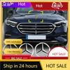 WXUKM1 New 2025 For Mercedes Benz 1pc 44mm Mercedes Benz engine hood logo for Mercedes Benz E S W202 W203 W204 W208 W210 W220 W221