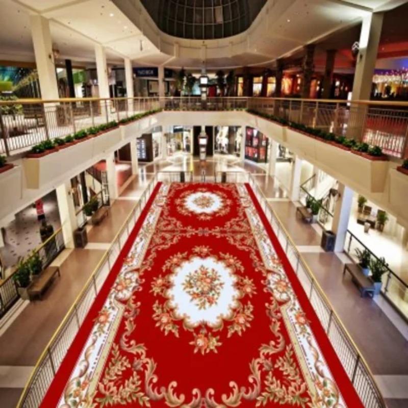 Hotel Hallway Red Carpet Home Corridor Long Rug Soft StairS Carpet Entrance Floor Track Door Mat Wedding Aisle Runner Rug
