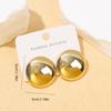 European and American Gold-plated Stud Earrings Love Geometric Fashion Niche Design Acrylic Retro Women's Earrings