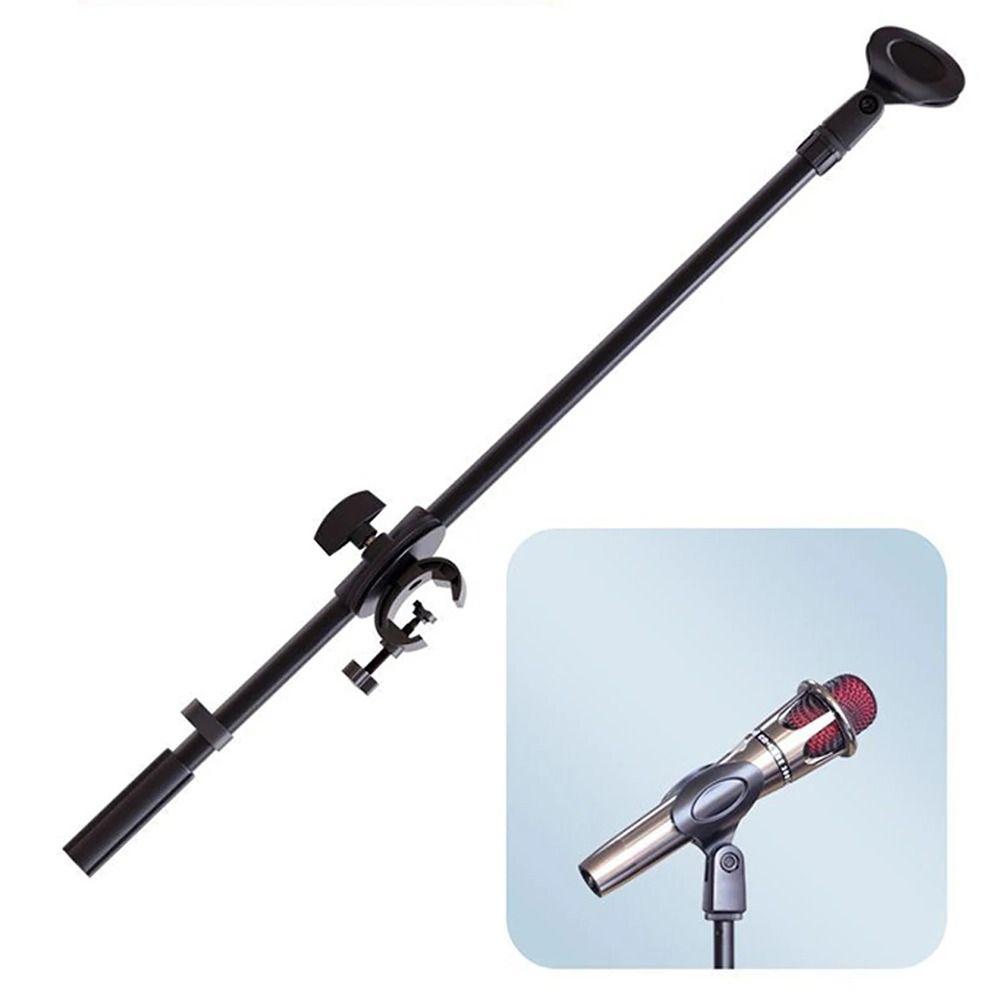 1Pcs Durable 55cm Rotating Microphone Stand Designed 3/8 Thread Cross Bar Mic Clip Adjustable Crossbar Arms Phone Holder