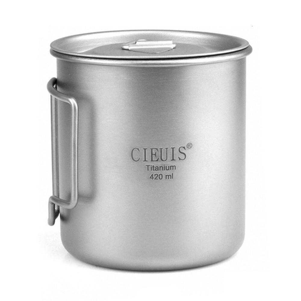 Satın alın with Lid with Foldable Handle Boil Water Titanium Cup