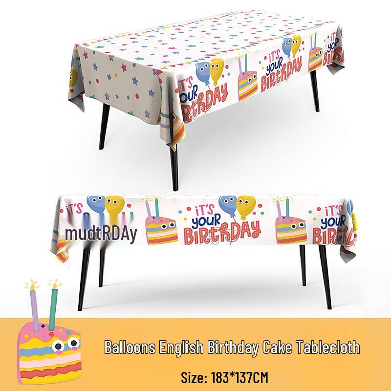 Disposable Birthday Party Tablecloth