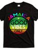 Men's and Women's Same Style Tooth Buy Style T-shirt Retro Reggae Pattern Short-sleeved Shirt Cotton Casual Top Suitable