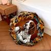 0106 Embossed Leaf Dog  Pattern, Automatic Folding Umbrella, Portable and Foldable Design, 8 Ribs, a Christmas or Birthday Gift.